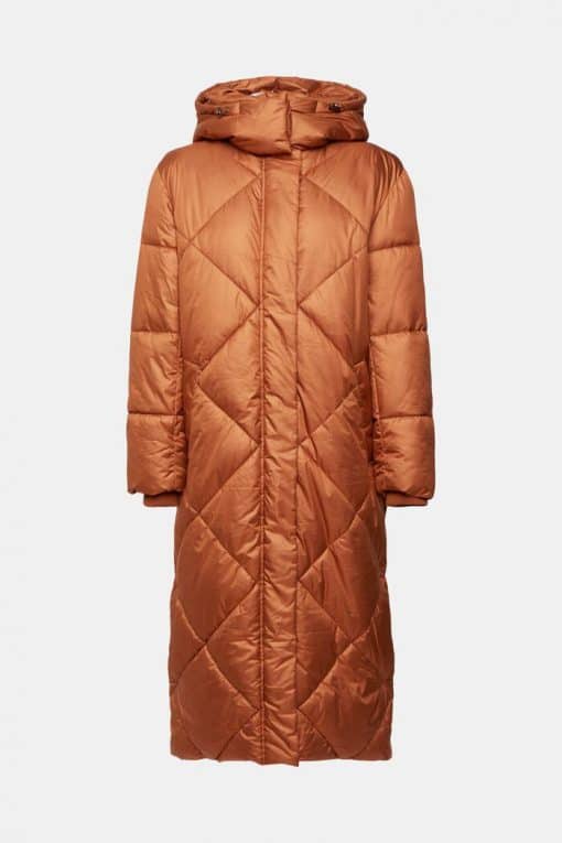 Esprit Quilted Coat Toffee