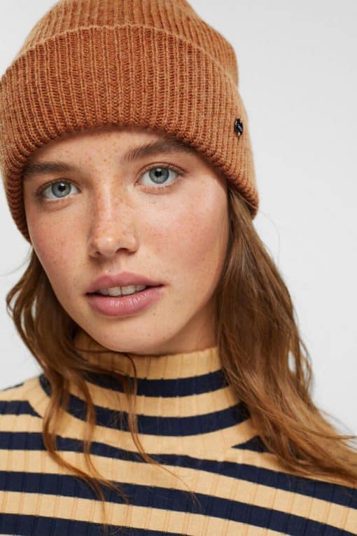Esprit Wool/Cashmere Beanie Caramel