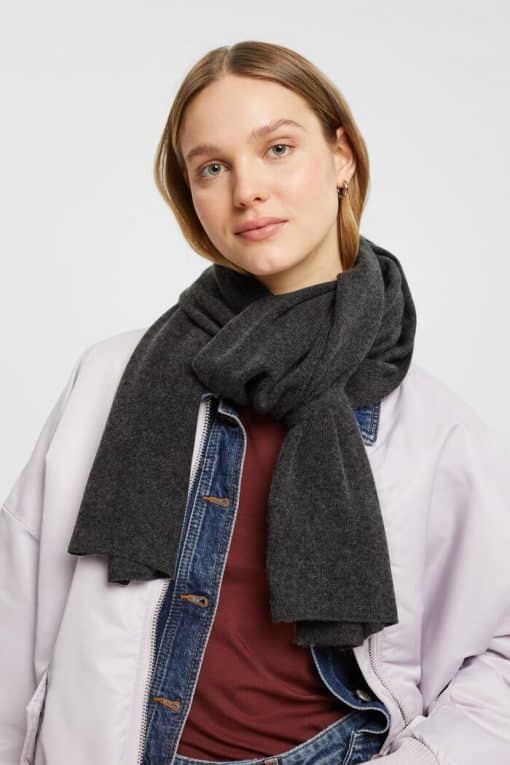 Esprit Wool/Cashmere Shawl Grey