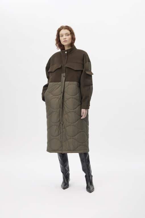 Gestuz Valerigz Coat Dark Olive