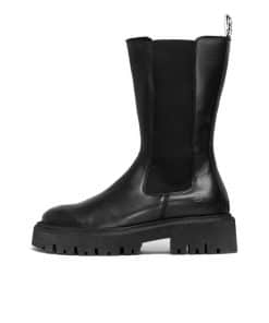 Bianco Biagarbi High Chelsea Boots Black