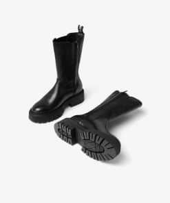 Bianco Biagarbi High Chelsea Boots Black