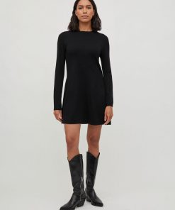 Vila Comfy L/S A-line Dress Black
