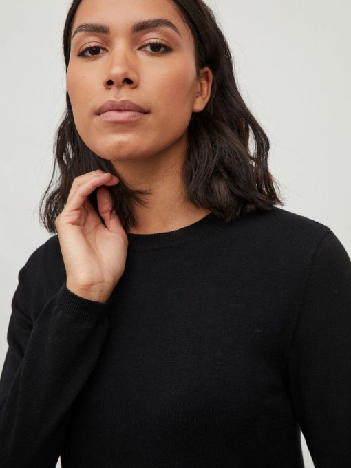 Vila Comfy L/S A-line Dress Black