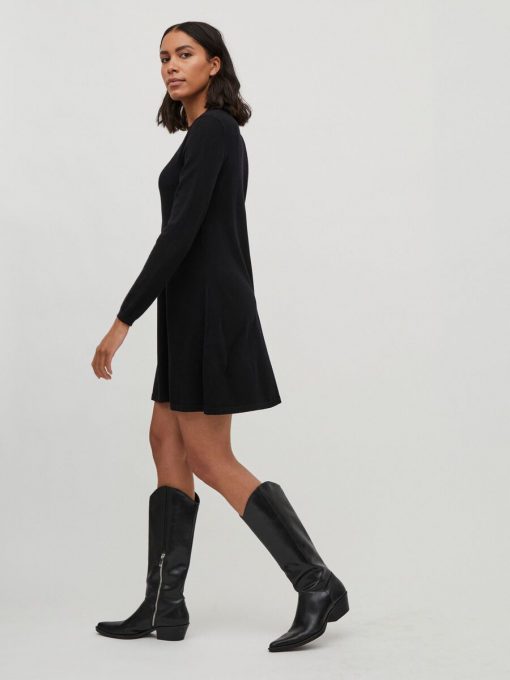 Vila Comfy L/S A-line Dress Black