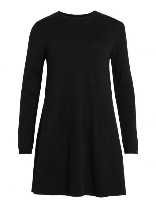 Vila Comfy L/S A-line Dress Black