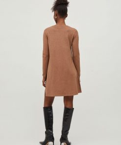 Vila Comfy L/S A-line Dress Toasted Coconut