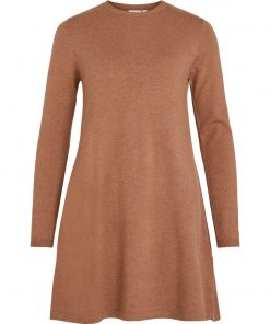 Vila Comfy L/S A-line Dress Toasted Coconut