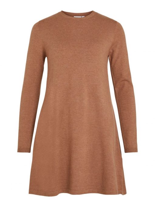 Vila Comfy L/S A-line Dress Toasted Coconut