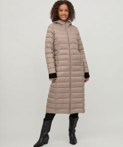Vila Manya Long Down Jacket Funghi