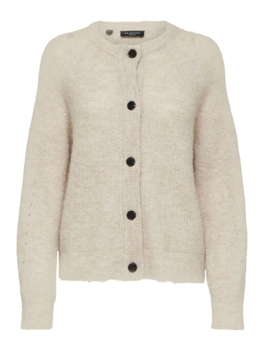Selected Femme Lulu Short Cardigan Birch
