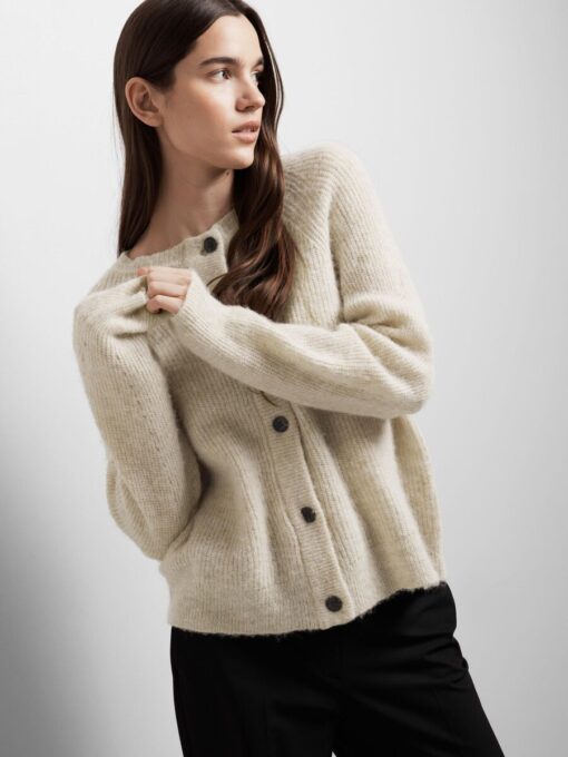 Selected Femme Lulu Short Cardigan Birch