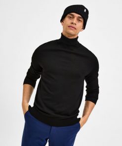 Selected Homme Town Merino Coolmax Knit Black