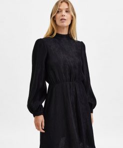 Selected Femme Madina Short Dress Black
