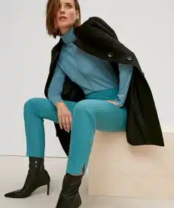 Comma, Rollneck Pullover Turquoise Blue