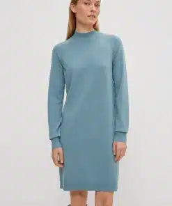 Comma, Fine Knit Dress Turquoise Blue
