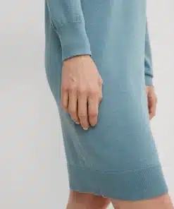 Comma, Fine Knit Dress Turquoise Blue