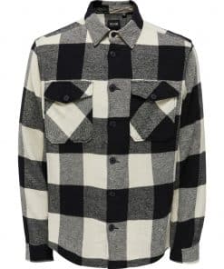 Only & Sons Milo Check Overshirt Black