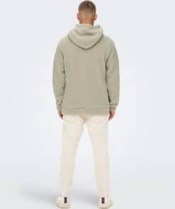 Only & Sons Remy Teddy Hoodie Grey