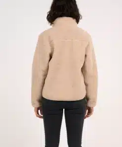 Knowledge Cotton Apparel Teddy High Neck Zip Jacket