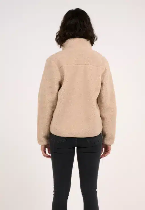 Knowledge Cotton Apparel Teddy High Neck Zip Jacket