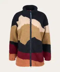 Knowledge Cotton Apparel Printed High Zip Jacket