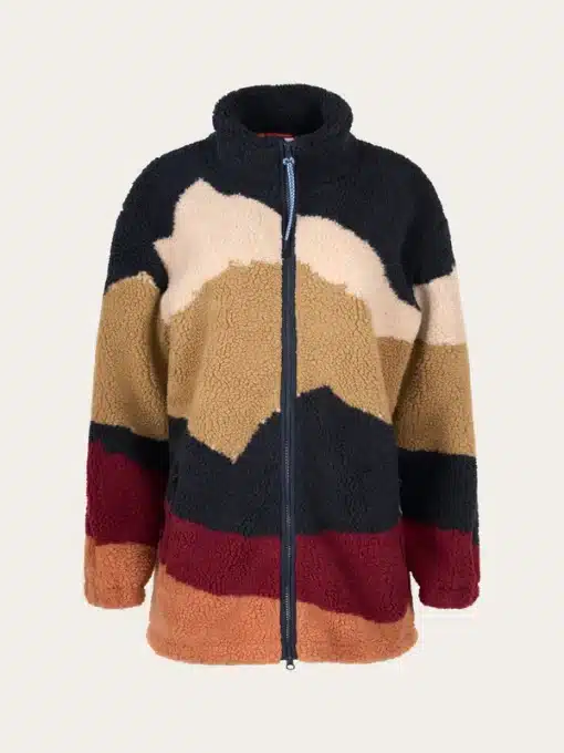 Knowledge Cotton Apparel Printed High Zip Jacket