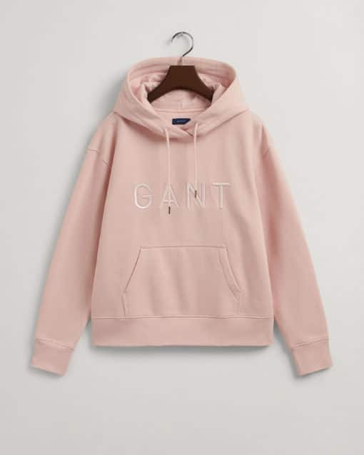 Gant Woman Tonal Hoodie Silver Peony