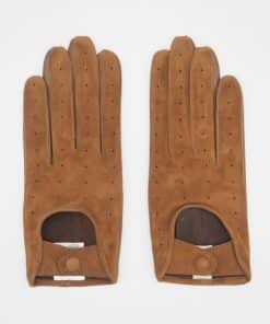 Sauso Cathy Touchscreen Leather Gloves Saddle Brown