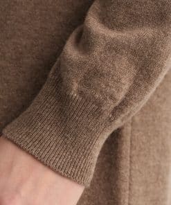 Gant Woman Superfine Lambswool Dress Mole Brown