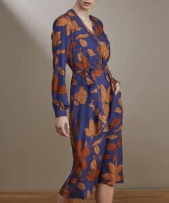 Stenströms Beatrice Blue Viscose Floral Dress