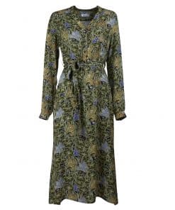 Stenströms Beatrice Green Viscose Floral Dress