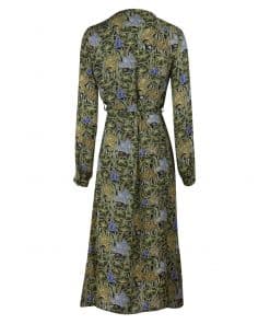 Stenströms Beatrice Green Viscose Floral Dress