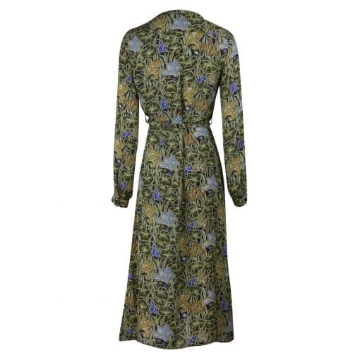 Stenströms Beatrice Green Viscose Floral Dress