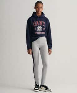 Gant Teen Girls Crest Shield Leggings Light Grey Melange