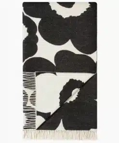 Marimekko Unikko Blankett 130 x 180 cm Black/White