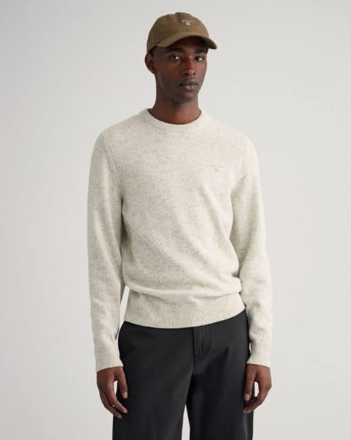 Gant Neps Melange Knit Cream
