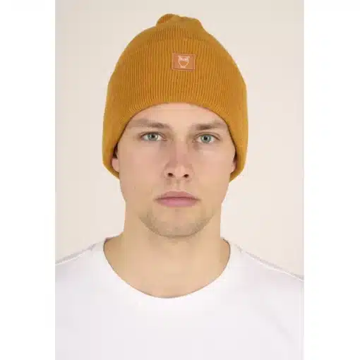 Knowledge Cotton Apparel Leaf Organic Wool Beanie Desert Sun