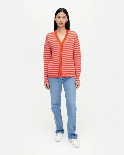 Marimekko Sif Tasaraita Unikko Cardigan