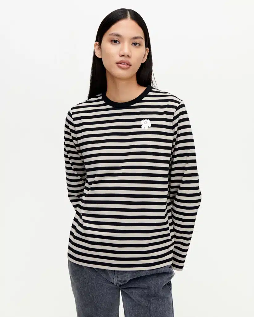 【2024SS】マリメッコ/Tasaraita Relaxed Longsleeve カットソー Marimekko Tasaraita Relaxed Longsleeve - Aukia