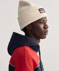 Gant Retro Shield Beanie Eggshell