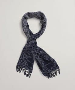 Gant Woman Icon G Wool Scarf Classic Blue