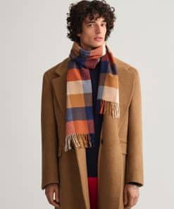 Gant Multi Check Scarf Golden Orange