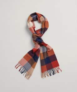 Gant Multi Check Scarf Golden Orange