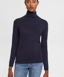 Esprit Roll Neck Sweater Navy