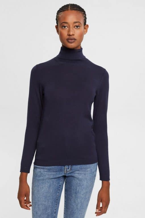 Esprit Roll Neck Sweater Navy