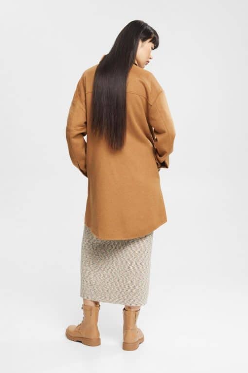 Esprit Shacket Coat Caramel
