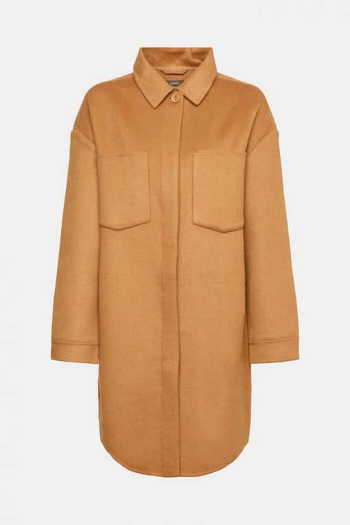 Esprit Shacket Coat Caramel