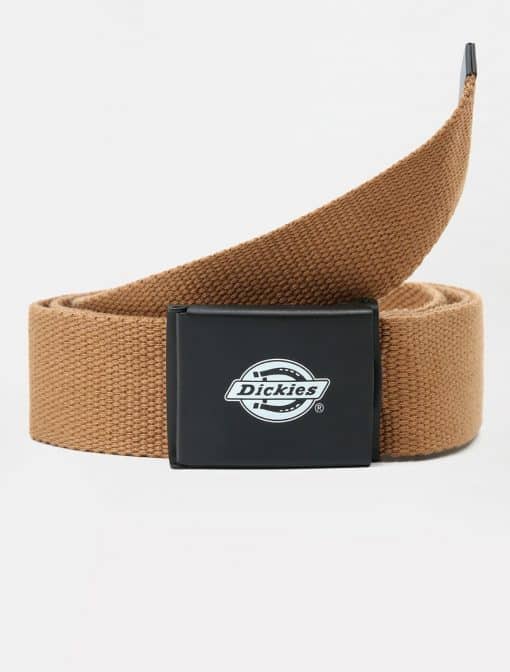 Dickies Orcutt Logo Buckle Belt Brown Duck