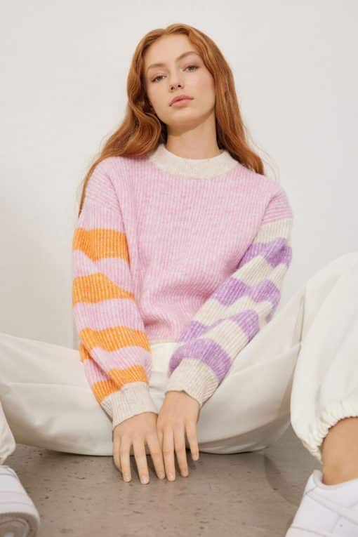 Envii Enhero Knit Pink Stripe Mix